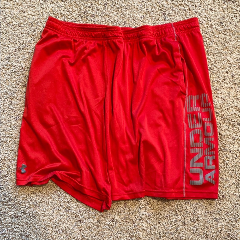 Under Armour Men's Red Athletic Shorts
